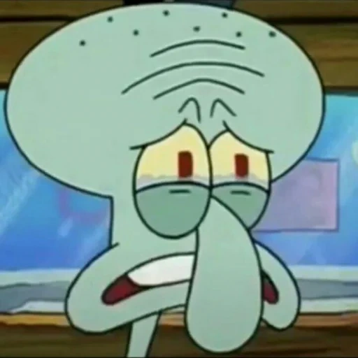 swedvoda, der weinende swedward, der traurige squidward, schwammbohnen, depressiver squadward