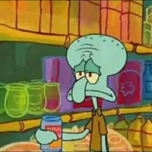 swedvoda, interrupteur à bascule squidward, triste squidward, esthétique squidward, pantalon carré bob l'éponge