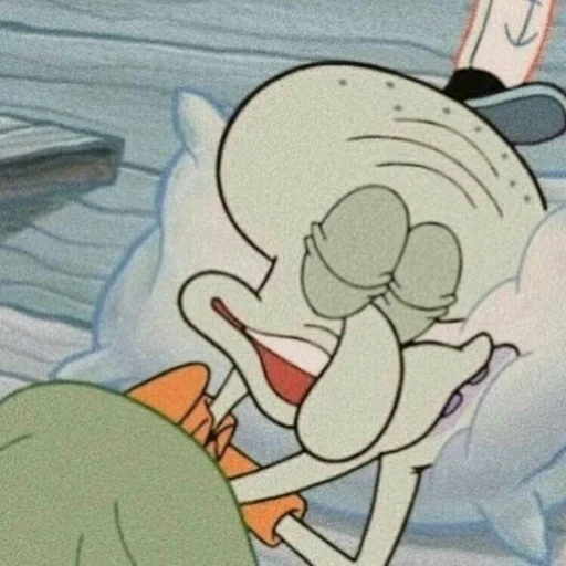 skvidward, skvidward is sleeping, sleeping skvidward, tired skvidward, sponge bob square pants