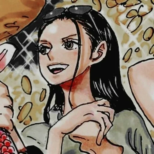 satu potong, nico robin, nico robin art, anime one piece, nico robin one piece