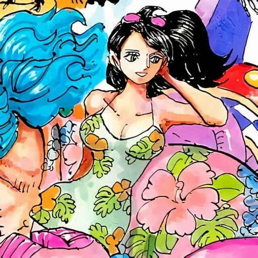 van pease, robin worship, jojolion yasuho, cartoon characters, nico robin_69 twuko