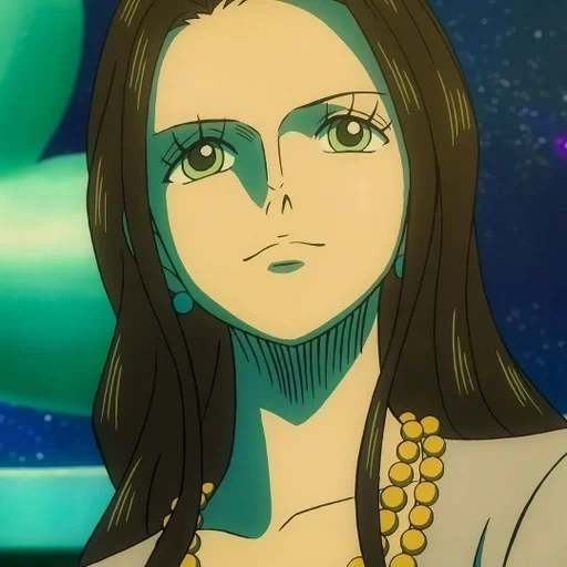 van pease, nico robin, anime girl, cartoon character, nico robin one piece