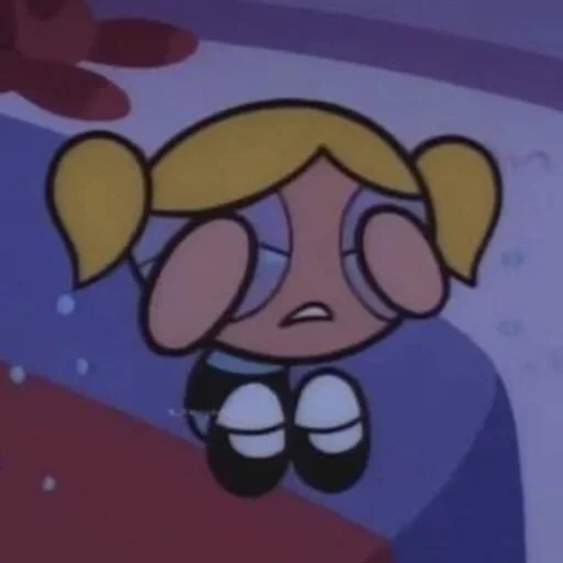 cool girl, super baby character, the walt disney company, super bread bubbles are crying, super breadcrumb bubble sadness