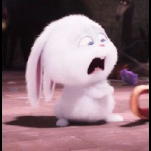 character, dear rabbit, rabbit snowball, rabbit snowball cries, snow cartoon funny moments