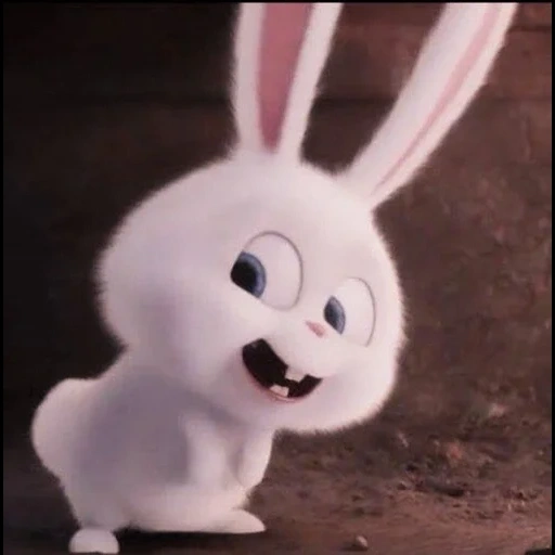 rabbit snowball, rabbit snowflow secret life, cartoon rabbit secret life, cartoon bunny secret life, secret life of pets hare snowball