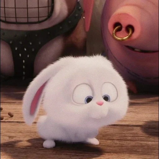 snowball di coniglio, la vita segreta degli animali domestici, snowball l'ultima vita degli animali domestici, ultima vita di animali domestici snowball, little life of pets rabbit