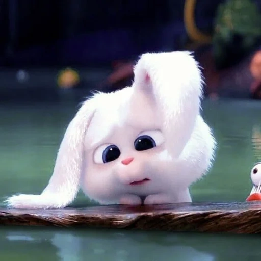 querido conejo, bola de nieve de conejo, dibujos animados sobre el conejito, última vida de mascotas bola de nieve, pequeña vida de mascotas conejo