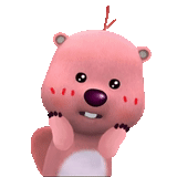 pororo, a toy, characters, the bear is pink, poroto poroto pimino