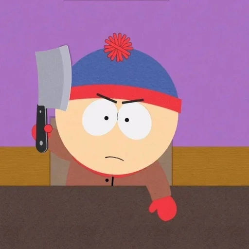 human, south park, stan saus park, batters south park, stan march south park without a hat