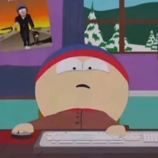 south park, kernan park, jeu cartman de south park, south park cartman gamers, cartman derrière compenam park