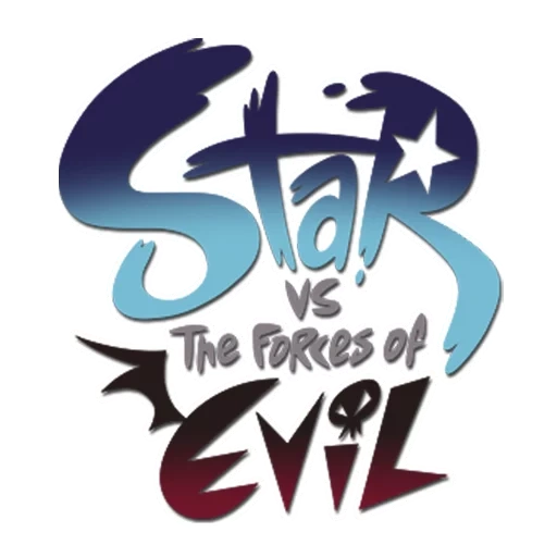 contre les forces du mal, étoile vs la force, star princess of evil power, star contre les forces du logo maléfique, star princess of evil logo