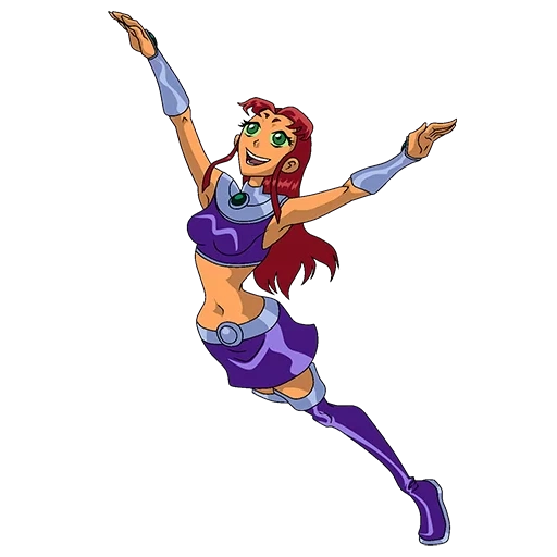 starfire, star faier 2003, starfire titan, star faire young titans, starfire titan 2003