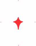 star star, animation of the star, bug-star star, the star is four pointed, red four pointed star