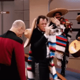 der männliche, mariachi, mariachi, kew startrek, etwas schreckliches