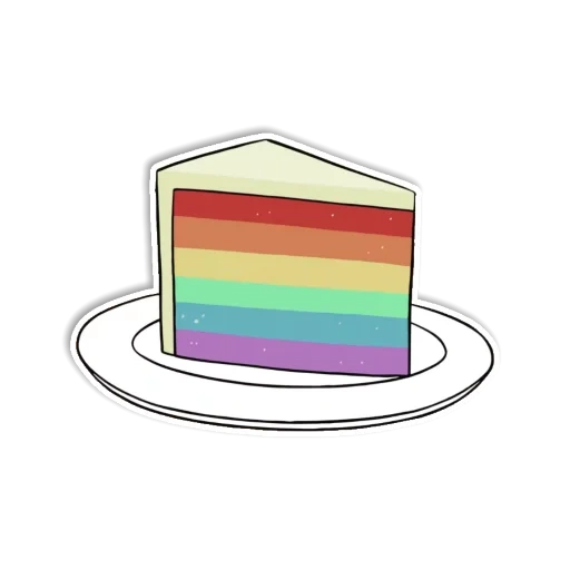 торт радугой, радужный торт, тортик рисования, радужный торт лгбт, радуга торт шаблон