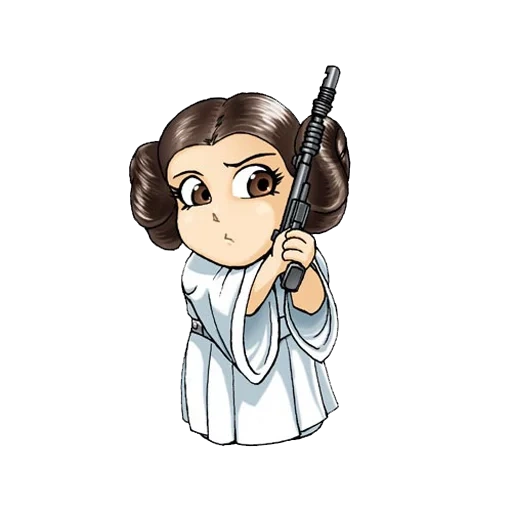 putri leia chibi, putri leia dari star wars, star wars princess lei, star wars chibi princess lnya, star wars