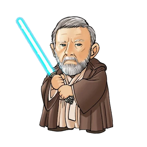 oban van kenobi star wars, star wars, personaggi di star wars, jedi obi van kenobi, laufman art star wars