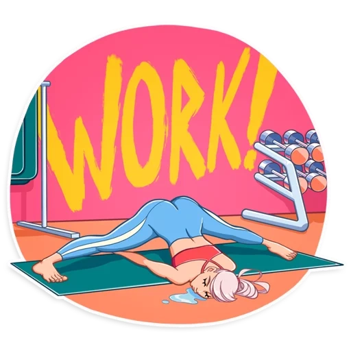 fitness, yoga de fitness, pop art fitness