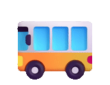emoji, emoji bus, bus truck badge, pictogram school bus