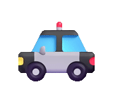 polizeiauto, emoji ist ein polizeiauto, die ikone des polizeiautos, das polizeiauto ist cartoony, sicherheit von polizeimaschinen vektorsicherung