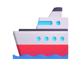 navio, navio emoji, navio de ícone, navio emoji, ícone da plataforma do mar