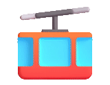 мессенджер, канатка эмодзи, aerial tram эмодзи, иконка канатной дороги