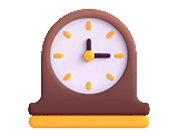 reloj, reloj emoji, reloj kamin, un reloj de mesa, emoji un despertador