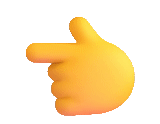 emoji's finger, emoji finger to the right, thumb up, smiley finger to the right, smileik is a thumb
