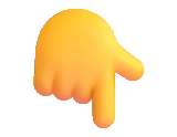 pin, dedo hacia abajo, símbolo de expresión de dedo, dedo sonriendo hacia abajo, dedo hacia abajo emoji