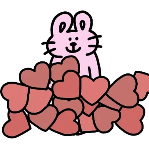 katze, die zeichnungen sind süß, süße tiere, valentine kawai
