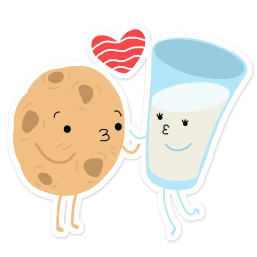 cukis, cookies, biscuits au lait, lait de biscuit mignon, biscuits au lait pour la saint-valentin