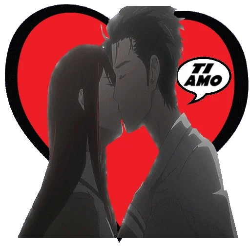 аниме, любовь, аниме пары, поцелуй аниме, милые аниме пары