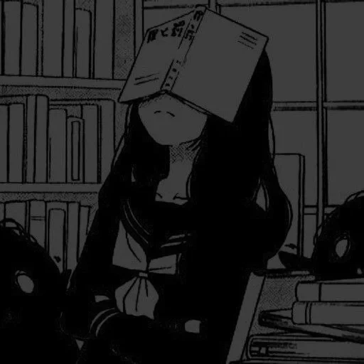 image, art anime, manga anime, anime noir, papier peint mangu uwu