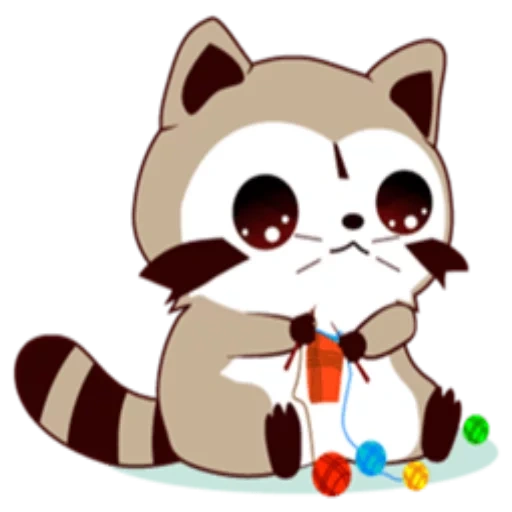 procione, anime, strisce di procione, cartoon raccoon