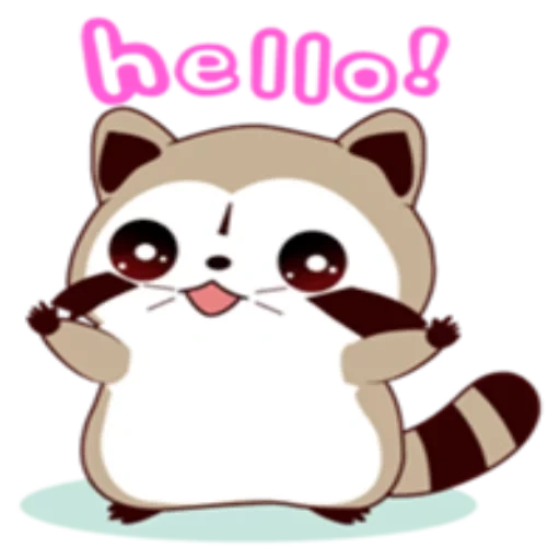 mua, joke, raccoon pack, kawaii drawings, the animals are cute