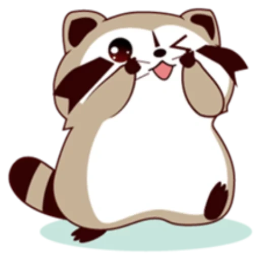 chick, raccoon, joke, panda drawings are cute