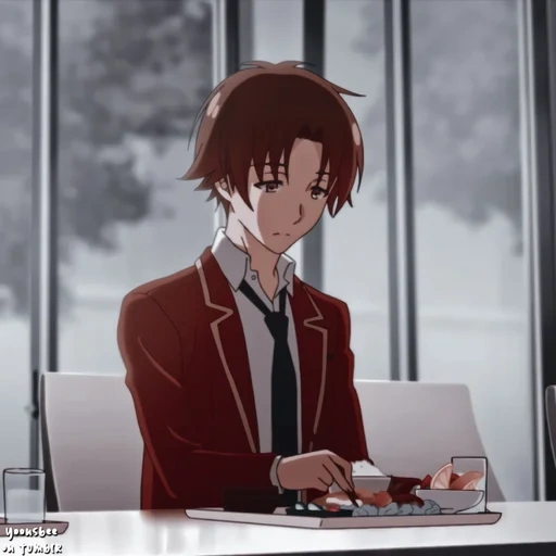 figura, personagem de anime, ayanokoji profile, classroom the elite, animação de elite da sala de aula hyouka