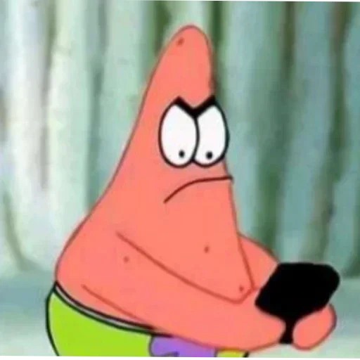 patrick, sly patrick, patrick was laughing, sad patrick, patrick spongebob