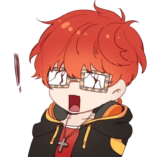 707, рисунок, 707 чиби, 707 mystic messenger, mystic messenger 707