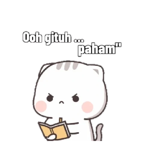 kawai, kucing kawai, gambar lucu, gambar kawai, kucing wechat chibi