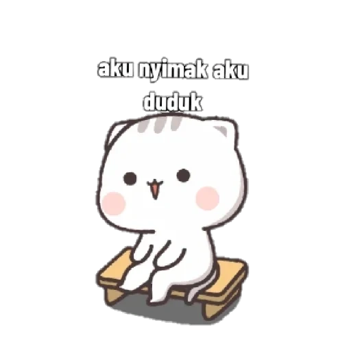 manis, kucing chibi, kucing lucu, kucing chibi kawai, kucing kawaii suka yang baru