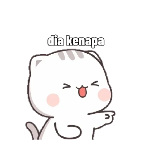 clap cat, cute anime, kawai seal, schöne muster, anime niedliche muster