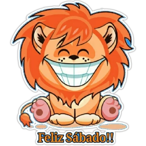 lion, piccolo leone, leone piccolo leone, piccolo leone emozionale, cartoon smiley lion