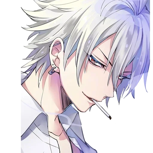 questionário, menino anime, cara de anime, papel de animação, samatoki aoitsugi