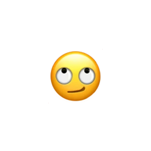 emoticon di emoticon, faccia singola sorridente, occhio di emoticon, emoticon borsa bianca, emoticon alza gli occhi