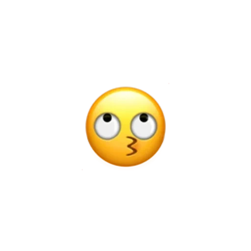 emoji, satu wajah tersenyum, eye of expression, latar belakang putih untuk emoji, emoji memutar mata