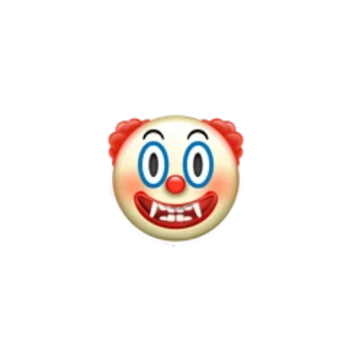 clown, clean clown, clown emoji, smiley clown, aktueller emoji clown