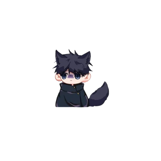 gatto, chibi kun, gatto a parete rossa, carino anime, anime di kawai