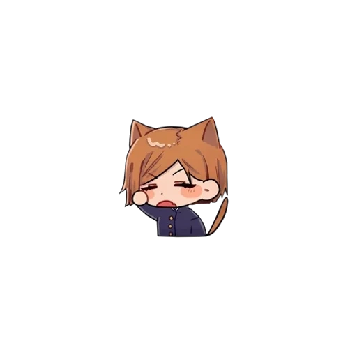 gato, anime, sin chibi, gatito de cenizas, no chan chibi