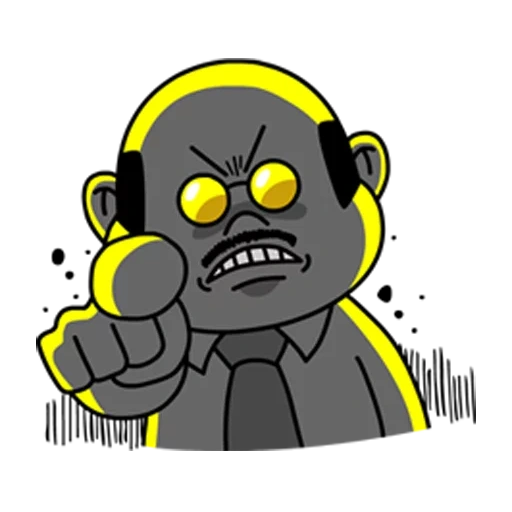 zombi, anime, enfadado, furioso, logotipo de gorila